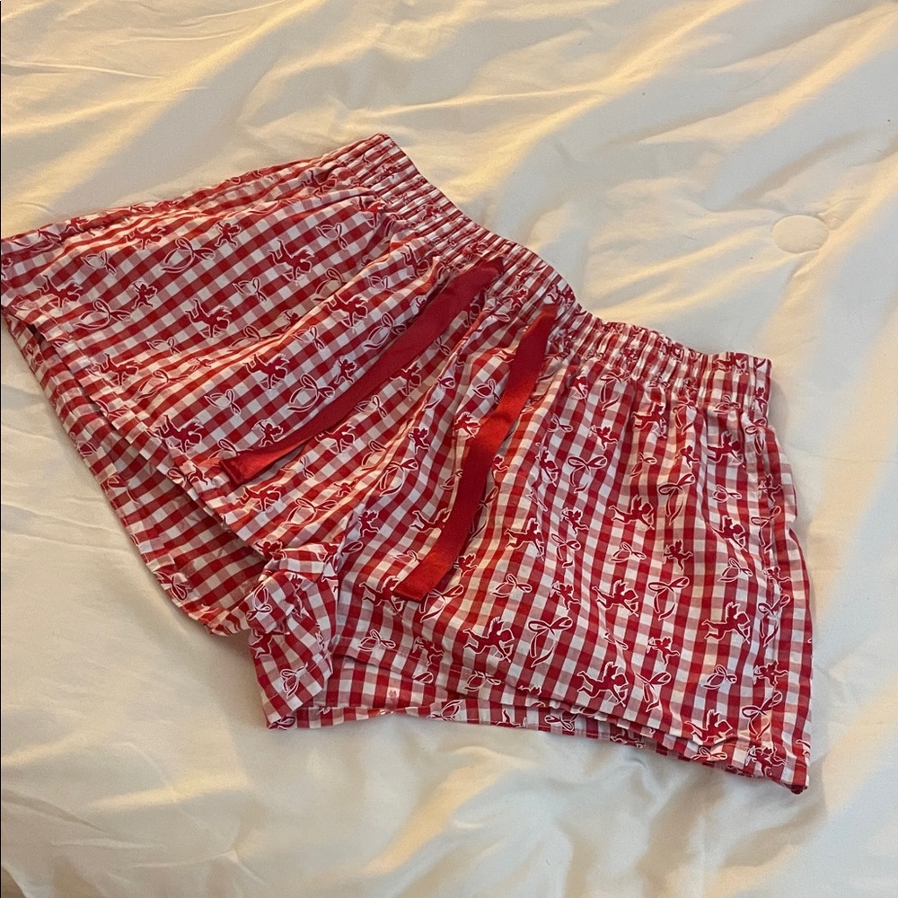Red Gingham Women's Shorts
